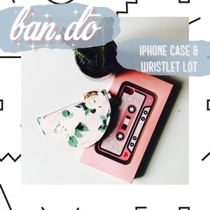 ban.dō iPhone 7/8 case & keychain pouch LOT